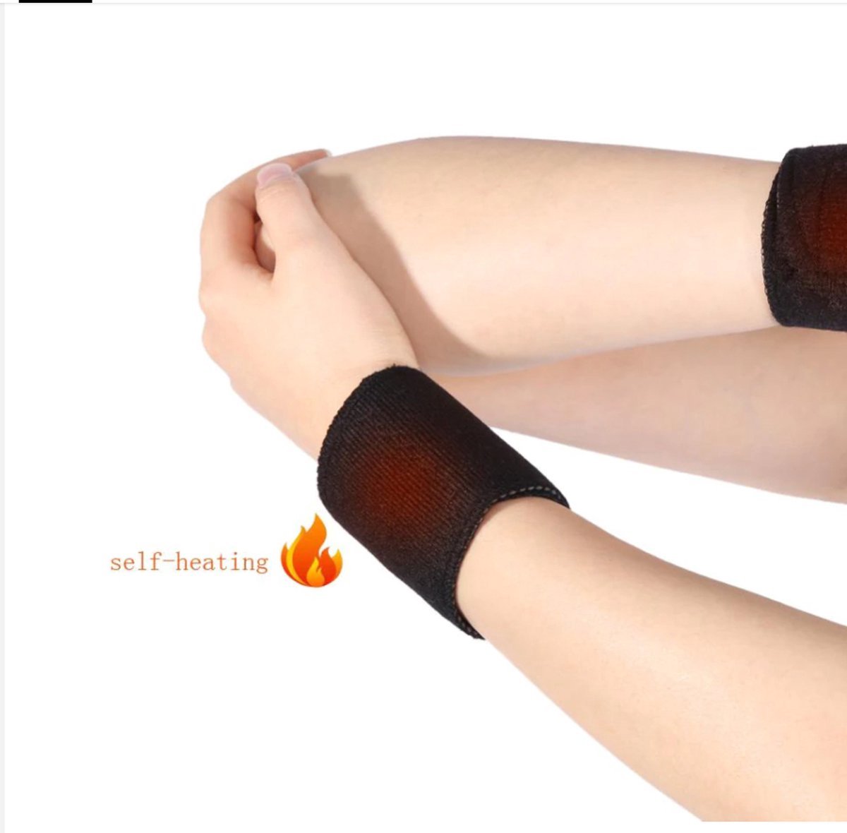 Magnetic Wrist Brace | Wrist Bandages with Tourmaline Stones | Brace with Heating | Natural Heating by Stones | 2 Pieces
