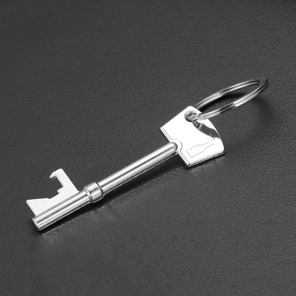 Bottle Opener Keychain | Beer Bottle Opener | Aluminum | Key-Shaped Keychain | Beer Opener Key