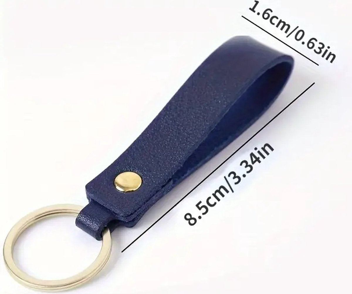 Keychain | Key Holder | PU Leather Keychain | Universal | Dark Blue