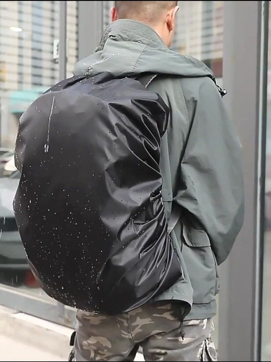 2x Rain Cover For Backpack | Backpack Rain Cover | Waterproof | Rain Cover Bag | Bag Protection Against Rain | 25-35 Liters | Black