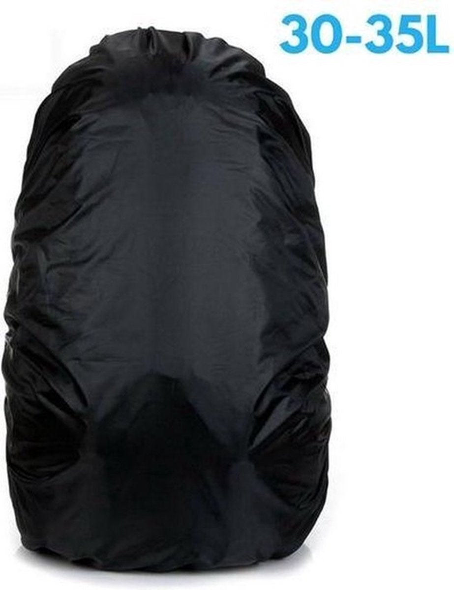 2x Rain Cover For Backpack | Backpack Rain Cover | Waterproof | Rain Cover Bag | Bag Protection Against Rain | 25-35 Liters | Black