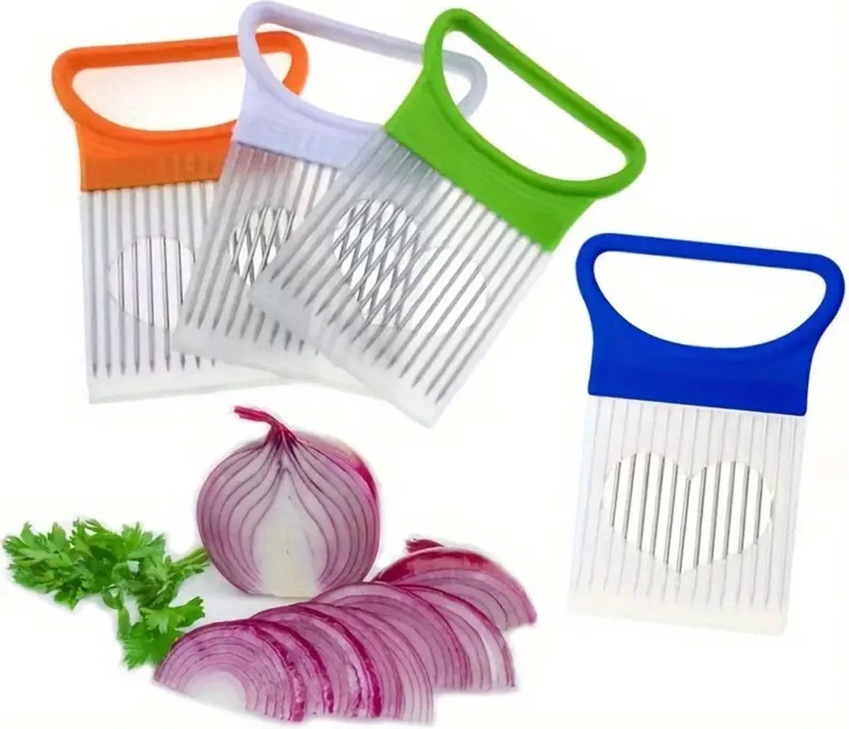 Onion Comb | Onion Slicer | Onion Slicer | Vegetable Slicer | Onion Cutting Aid | Orange
