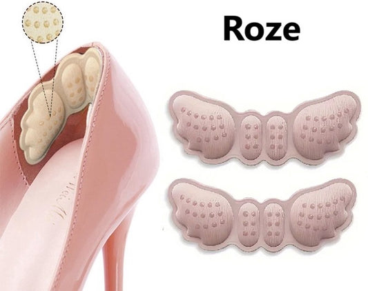 Anti-Slip Butterfly Heel Sole for Women | Anti-Slip Heel | Anti-Blister Plaster | Anti-Blisters | High Heel Heel Protectors | 1 Pair | Pink