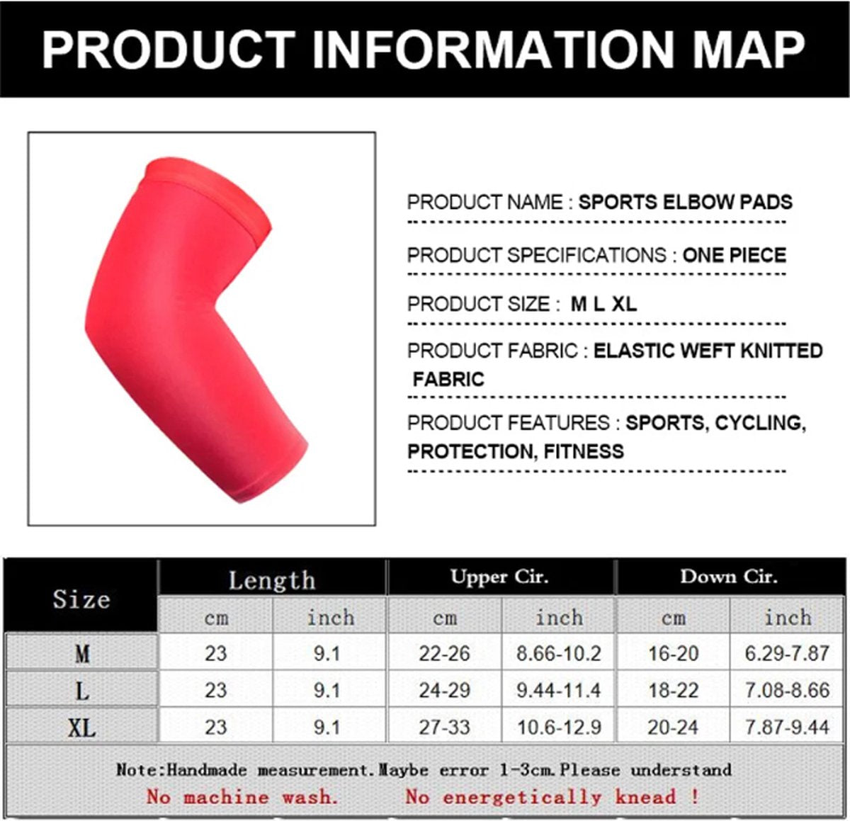Light Compression Arm Sleeve | Arm Support | Arm Protector | Armbands | Arm Support | 1 Piece | Size LI Blue