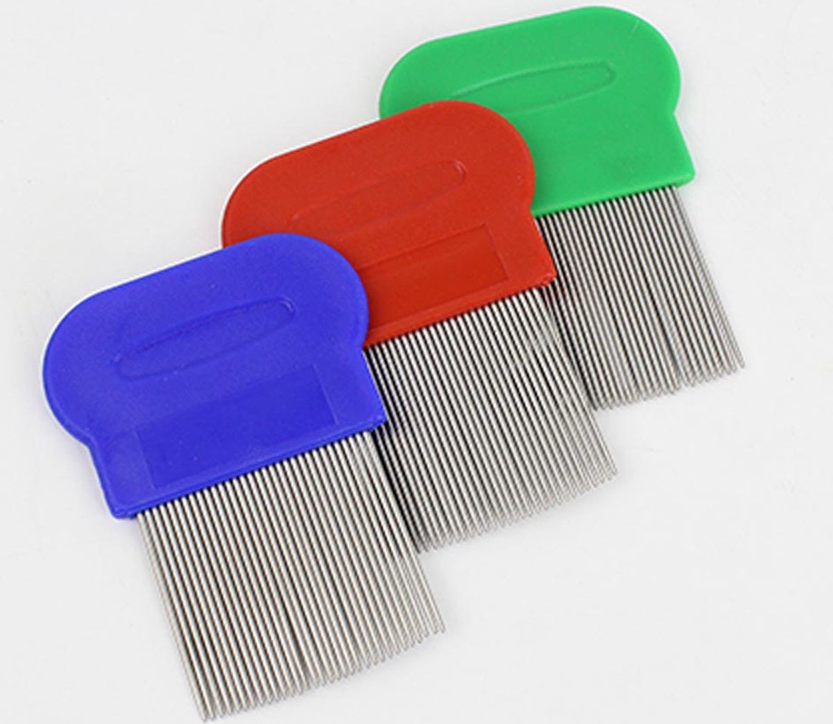 Lice Comb | Lice Brush | Flea Comb | Nits Comb | Lice Remover | Stainless Steel Brushes | Plastic Barrel | Random Color
