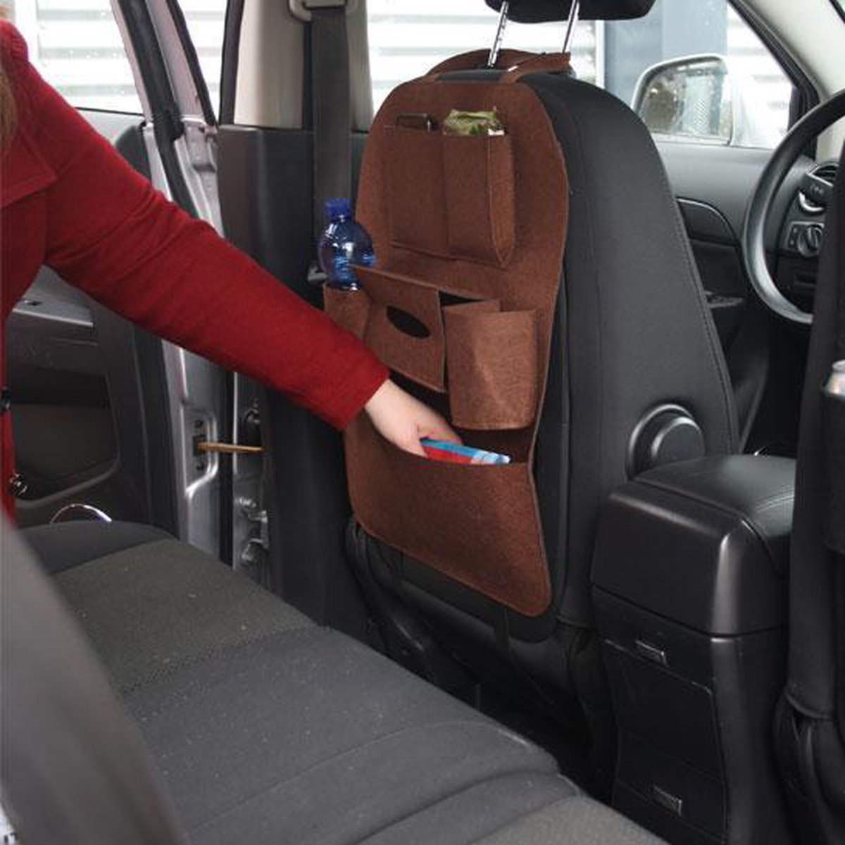Car Organizer - for Children - Car Seat Organizer - Brown