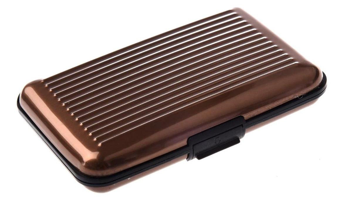 Card Holder - Card Holder – Aluminum Wallet - Brown