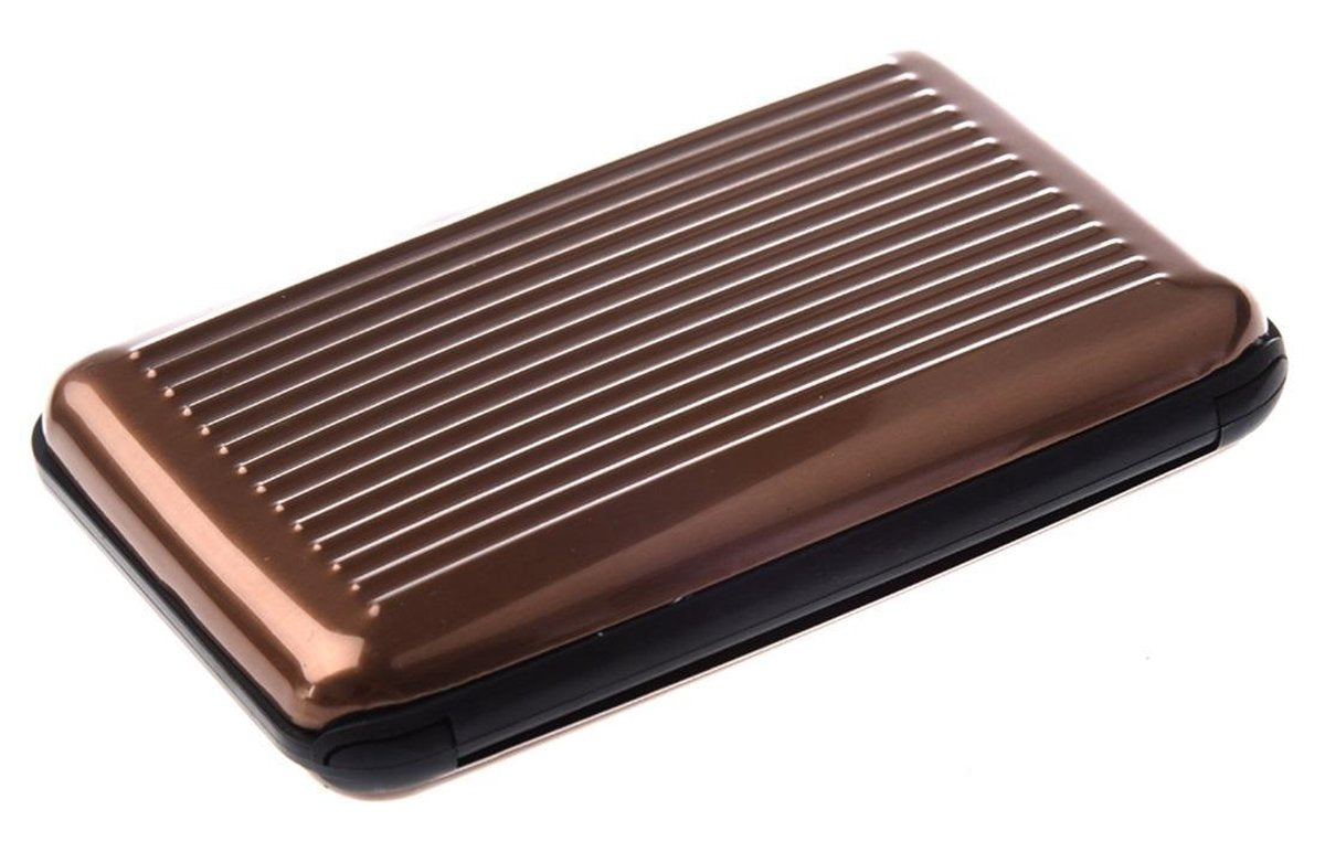 Card Holder - Card Holder – Aluminum Wallet - Brown