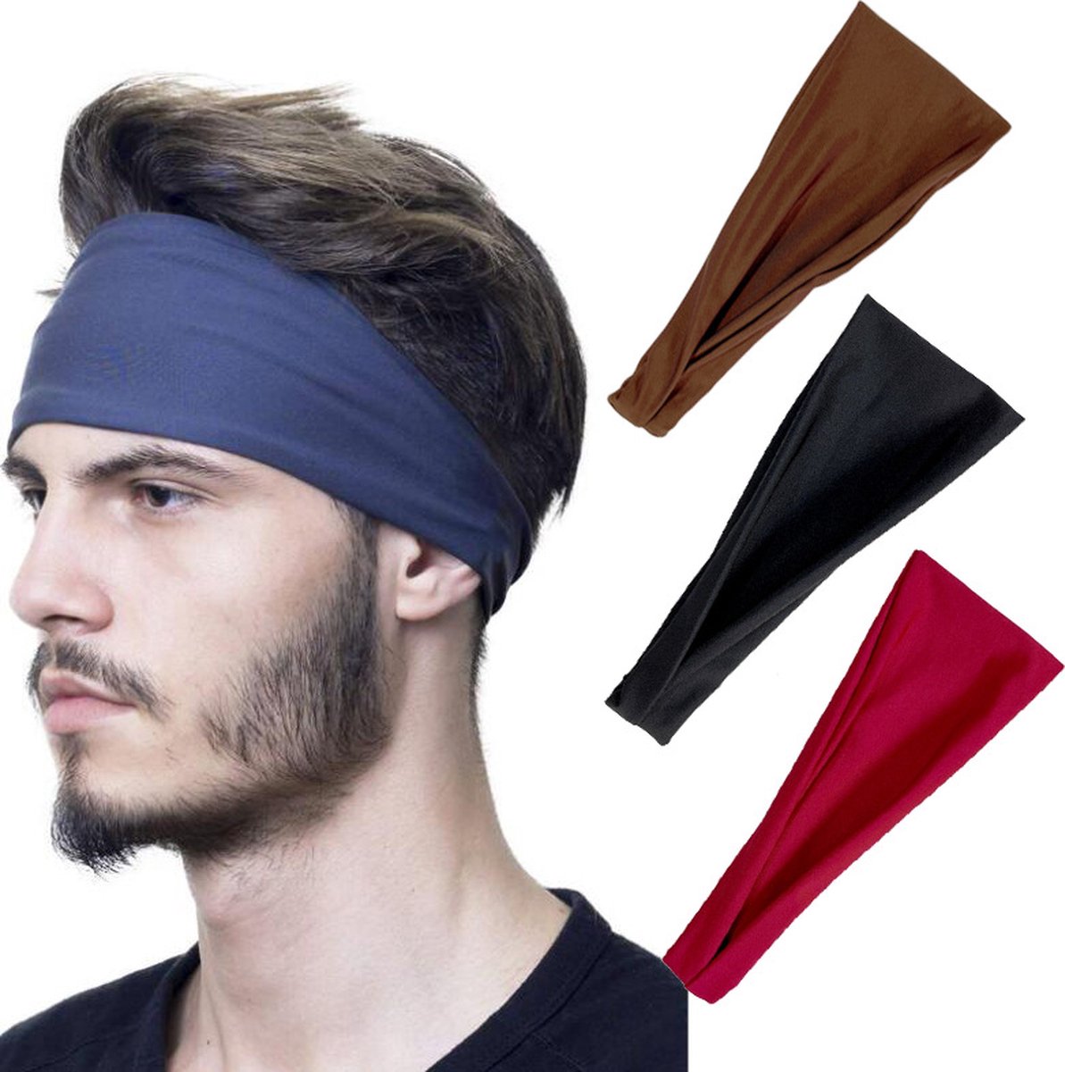 Luxury Elastic Headband | Sweatband | Hairband | Tiara | Sports Headband | Unisex | For Women and Men | Green