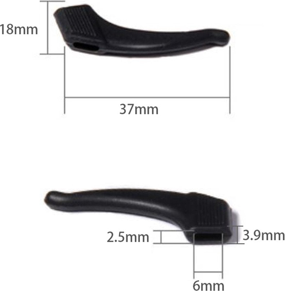 Anti-slip Ear Hooks for Glasses | Glasses Hooks | Glasses Holders | Sunglasses Hook | Silicone | Yellow | 2 Pieces