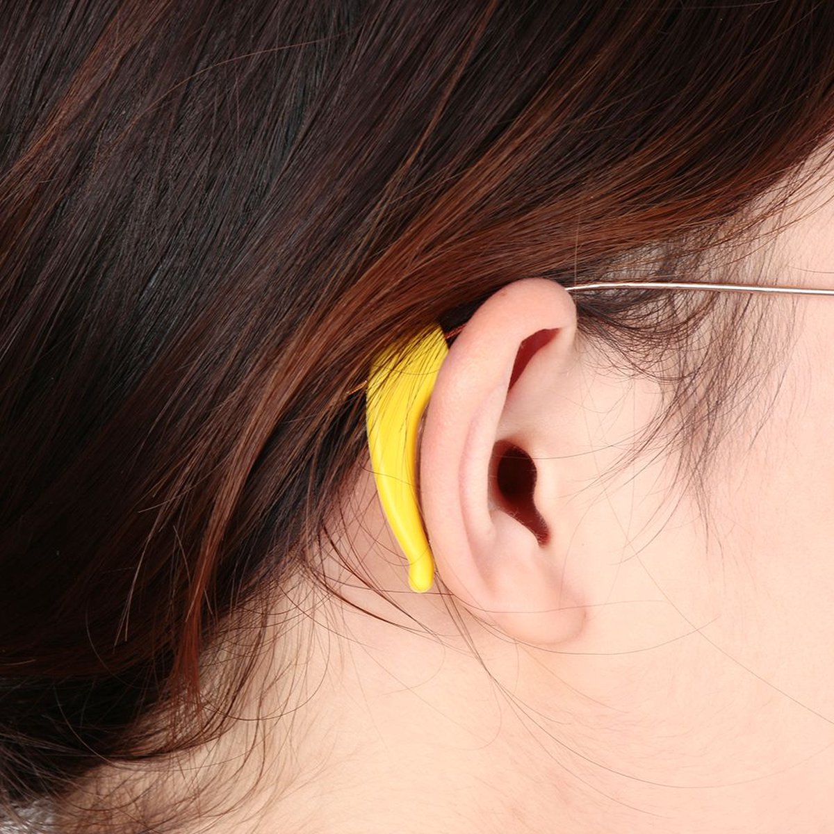 Anti-slip Ear Hooks for Glasses | Glasses Hooks | Glasses Holders | Sunglasses Hook | Silicone | Yellow | 2 Pieces