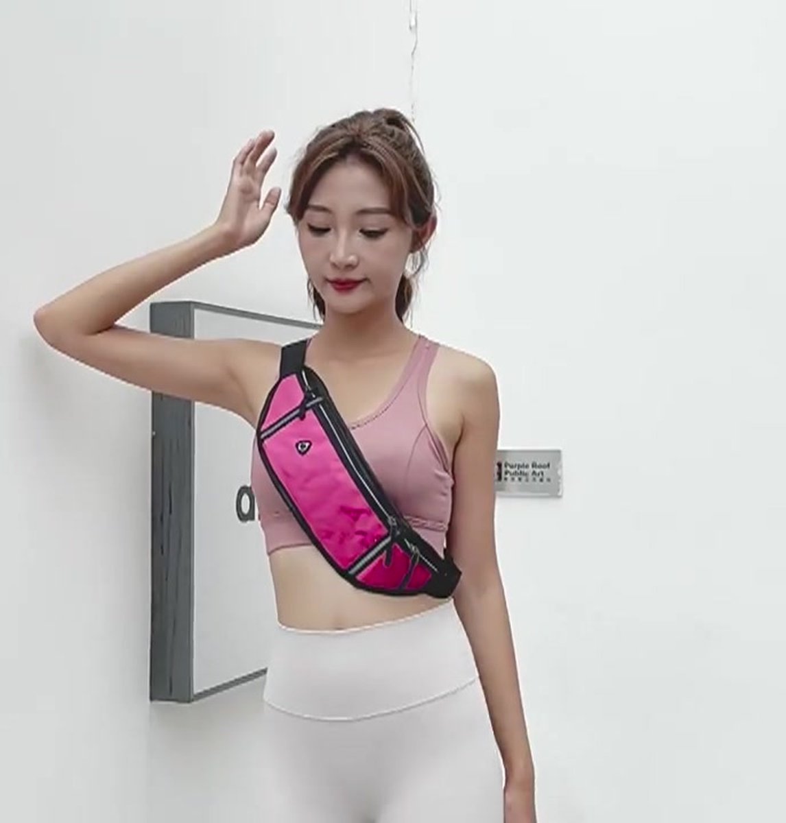 Waist Bag | Running Belt | With Phone Holder | With Smartphone Holder | Reflective | Running Bag | Orange