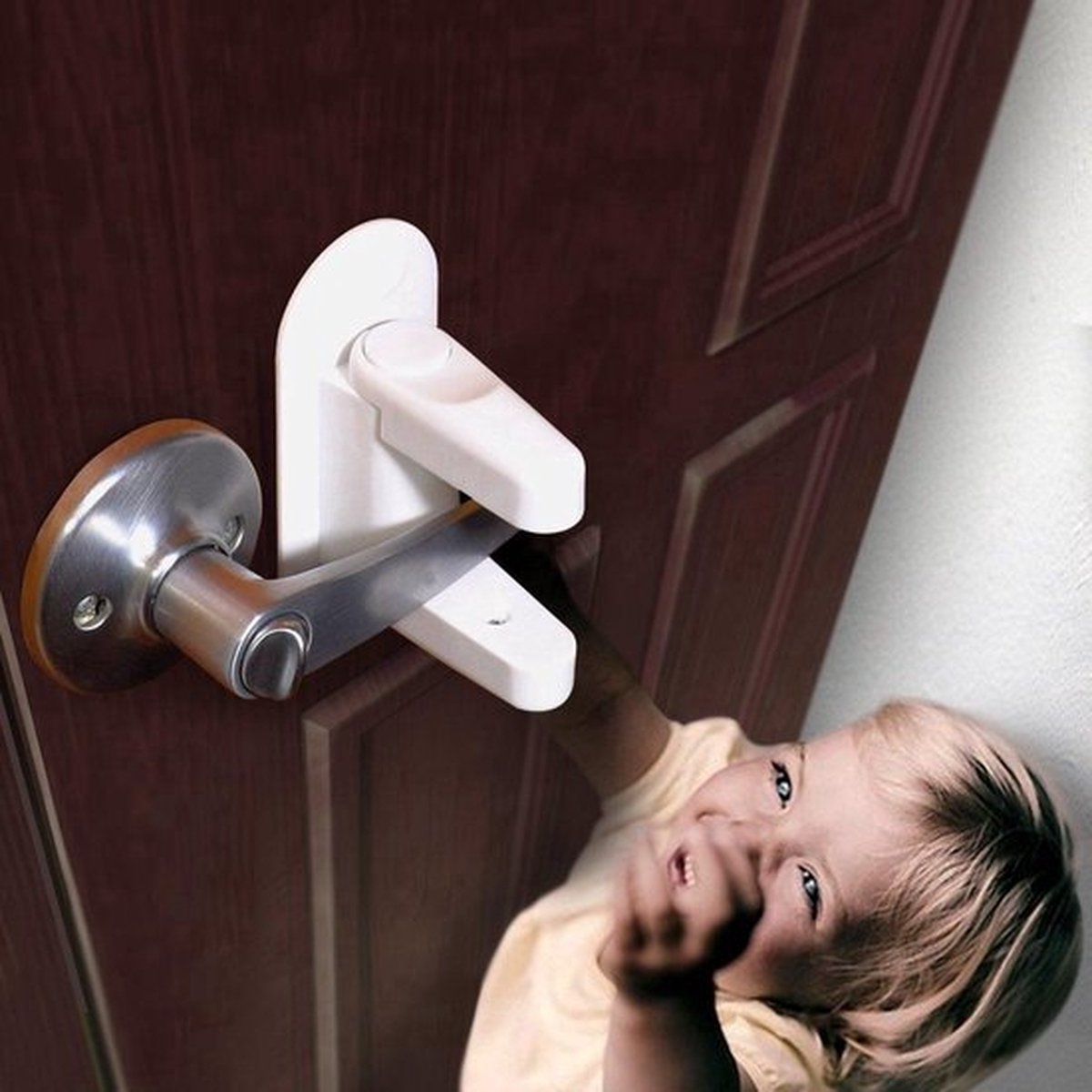 Door Handle Security for Children | Door Handle Lock | Child Safety Lock | Child Lock for Doors | Baby Door Handle Security | Set of 2