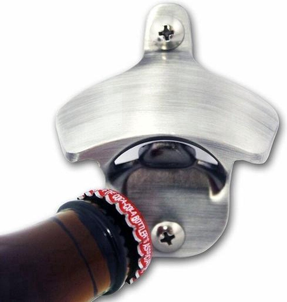 Wall Bottle Opener | Wall Bottle Opener | Wall Bottle Opener | Includes 2 Screws | Silver