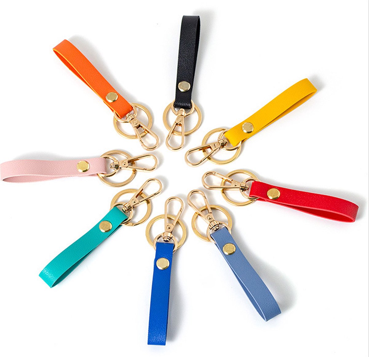 Luxury Ladies' Keychain | Key Holder | Car Keychain | Modern Style | With Double Key Rings | Pink