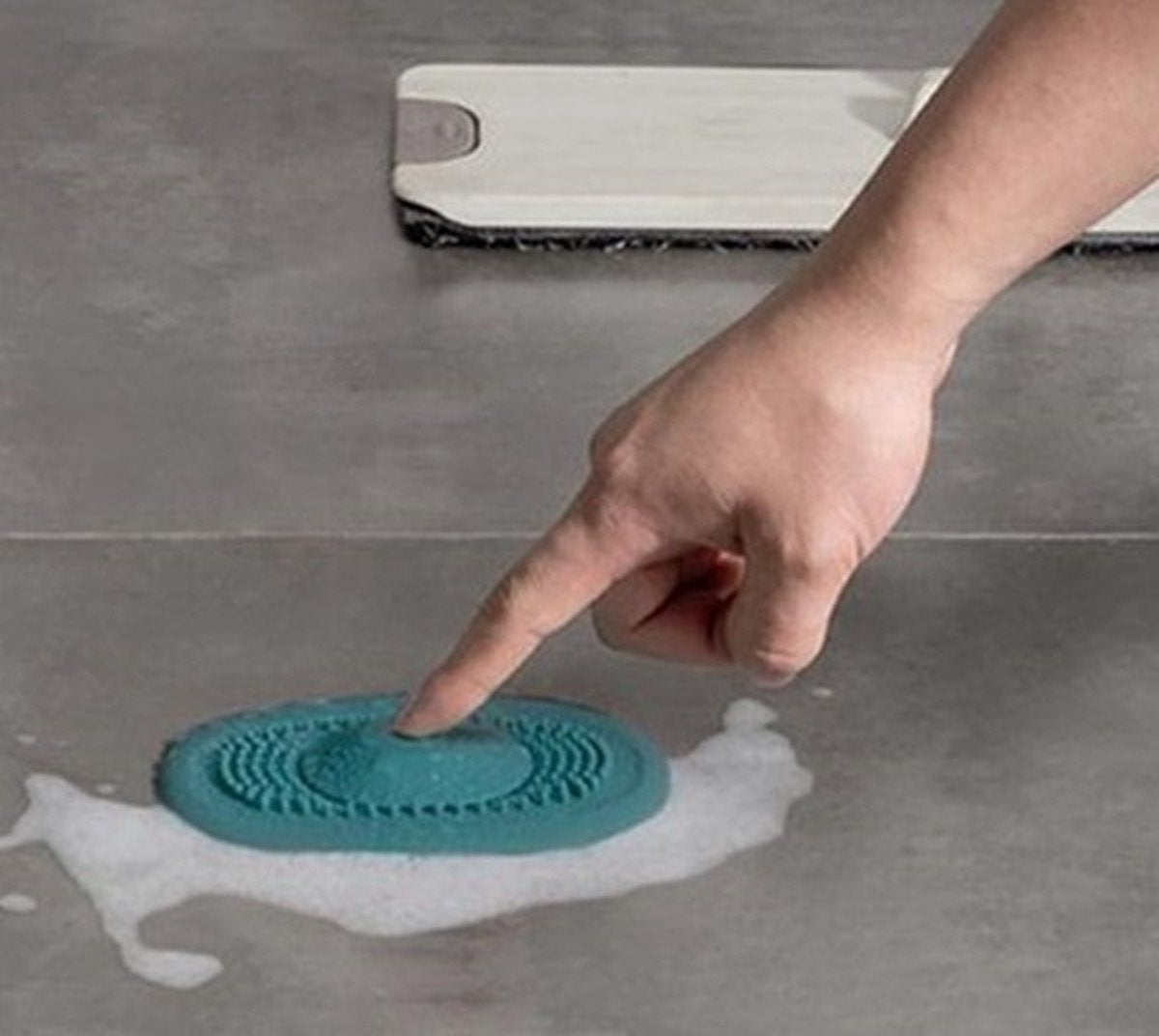 2x Luxury Shower Drain | Drain Plug | Drain | Shower Tray | Hair Stopper | Silicone | Blue
