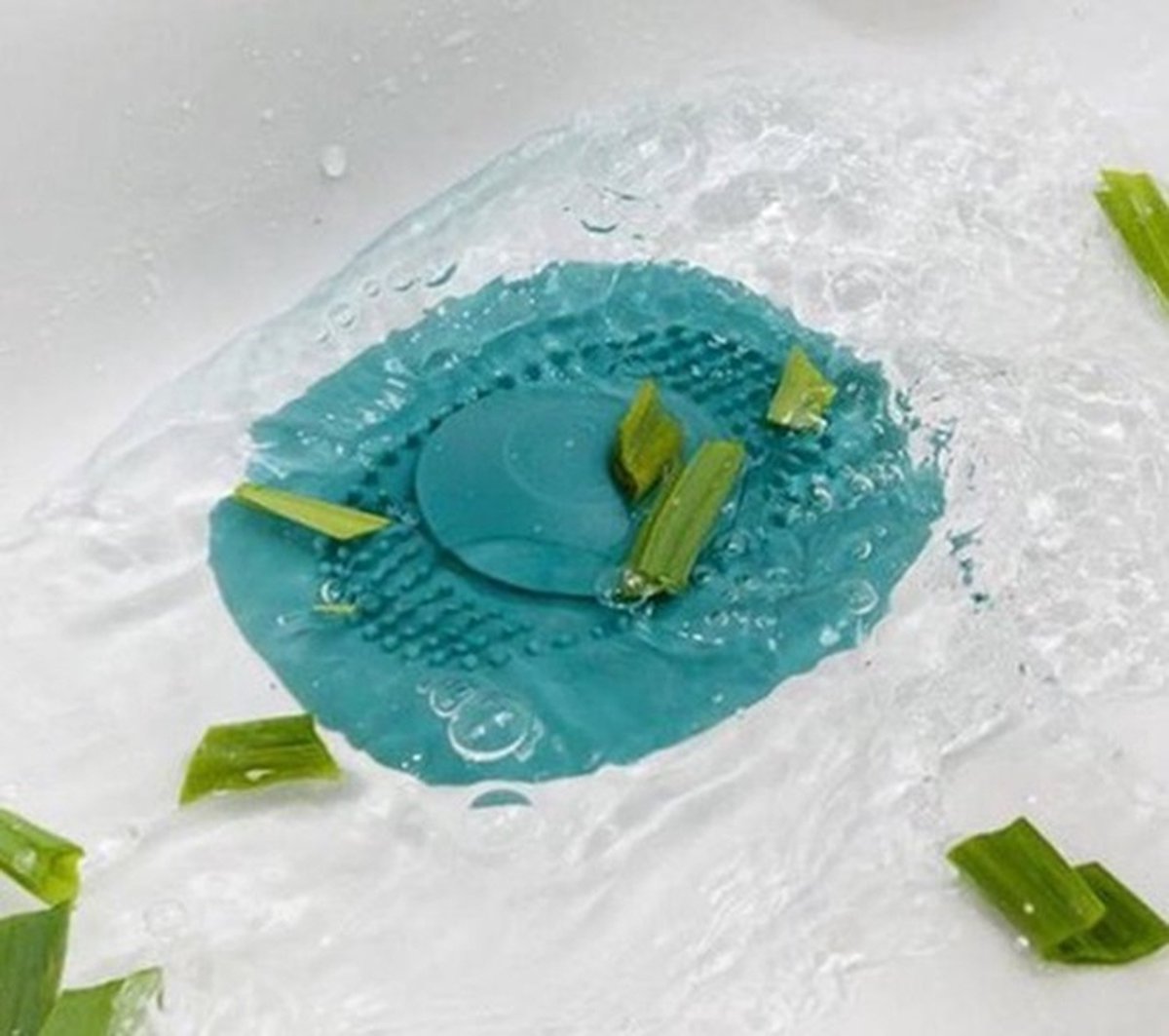 2x Luxury Shower Drain | Drain Plug | Drain | Shower Tray | Hair Stopper | Silicone | Blue