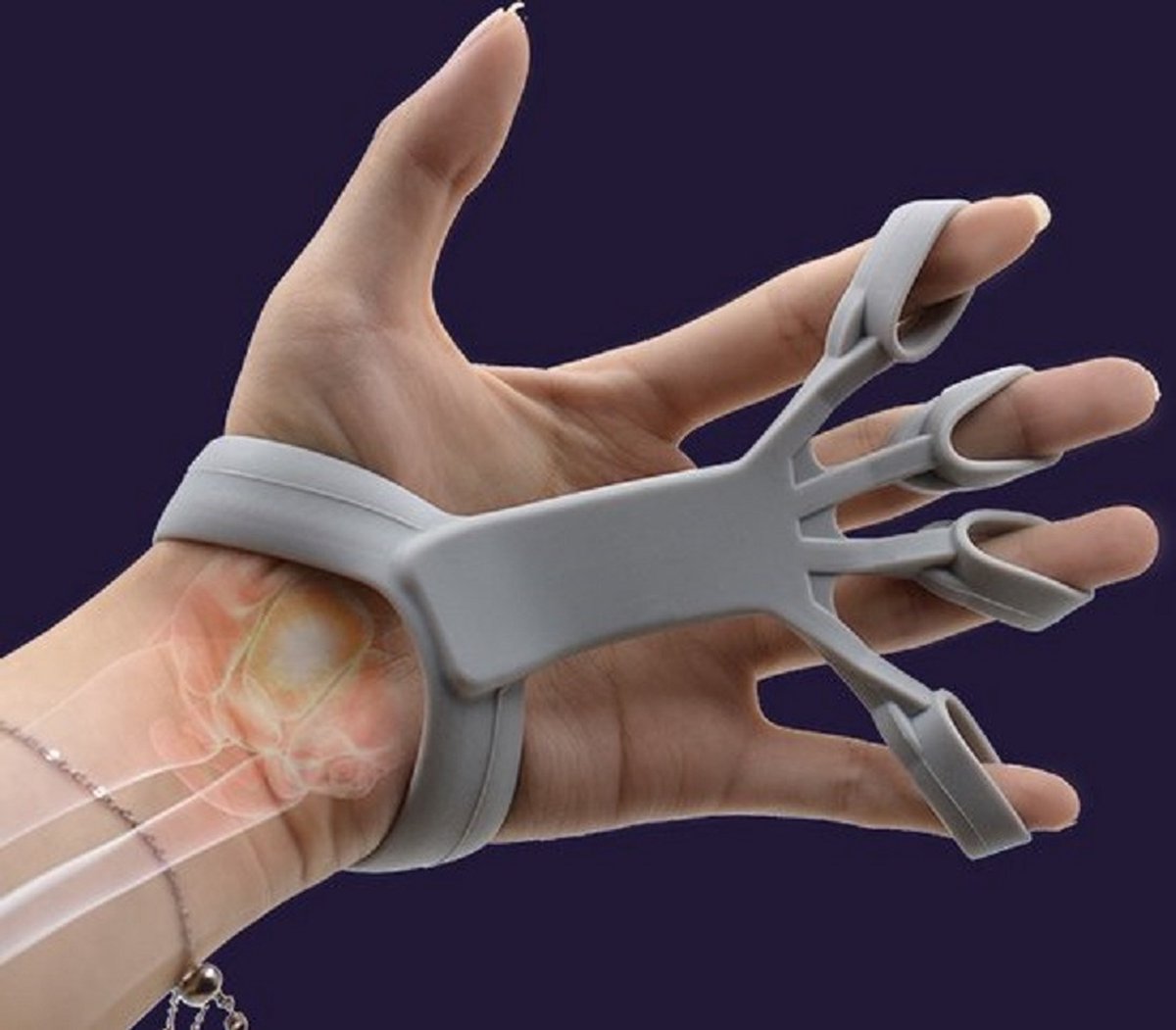 Finger Trainer | Finger Resistance Band | Finger Stretcher | Hand Trainer | Finger Gripper | Grip Trainer | 4 KG | Blue