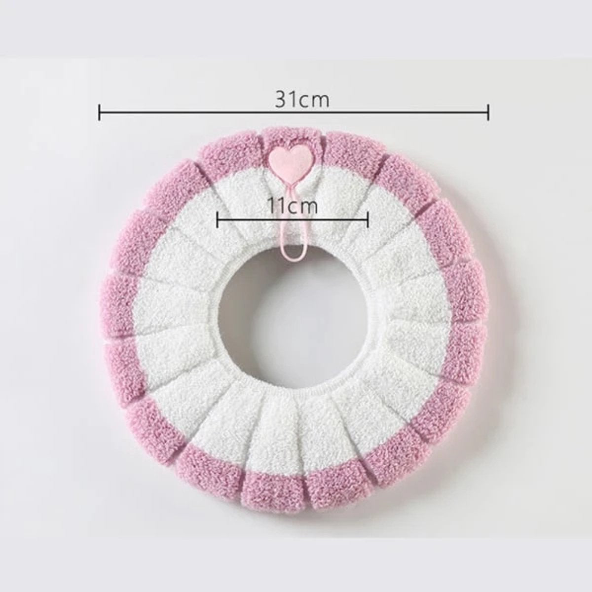 Toilet seat cushion 4-pack – Warm stretch, universal, washable