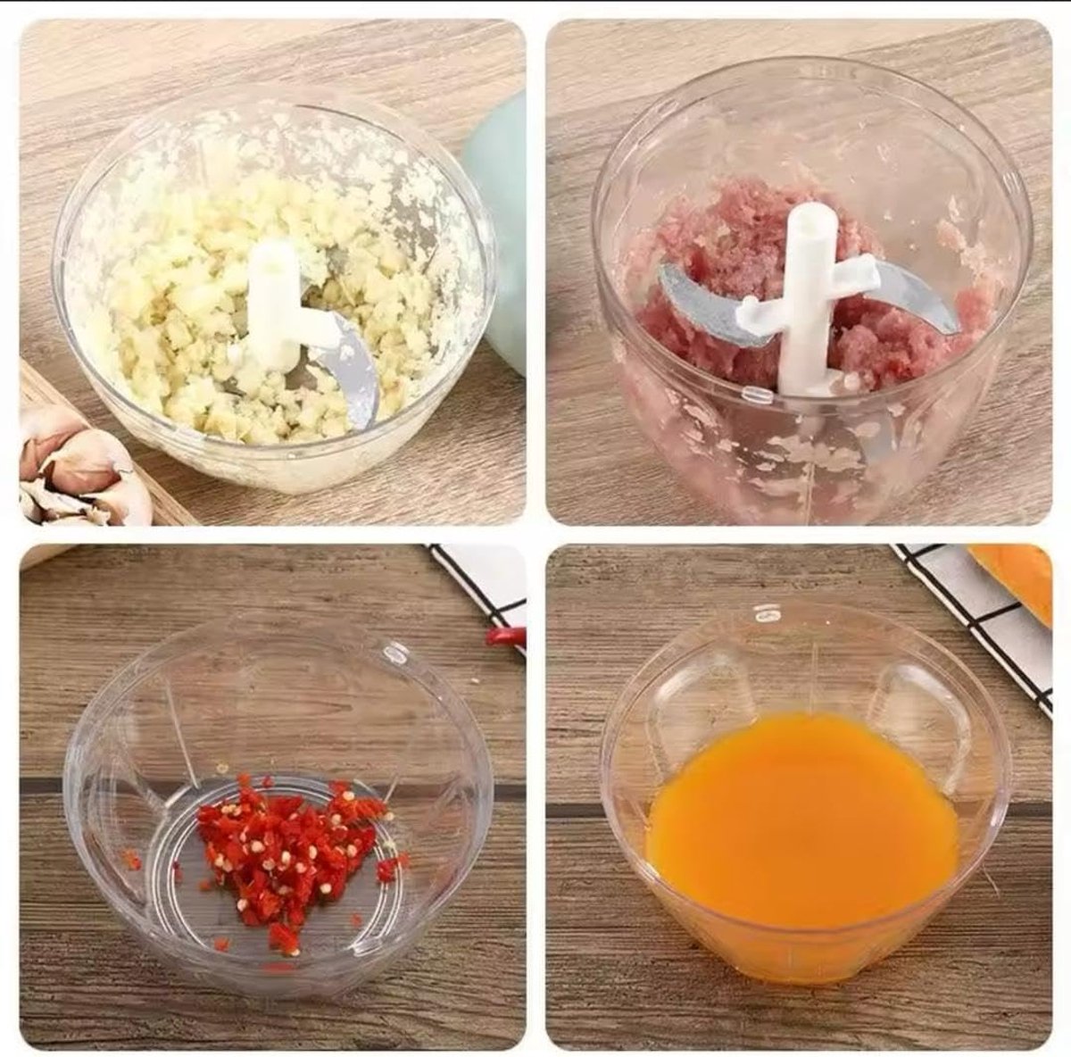 Manual food chopper-Vegetable slicer - Manual wire vegetable chopper Onion slicer for Vegetables and Fruit - 900 ml capacity - manually operated vegetable and meat grinder
