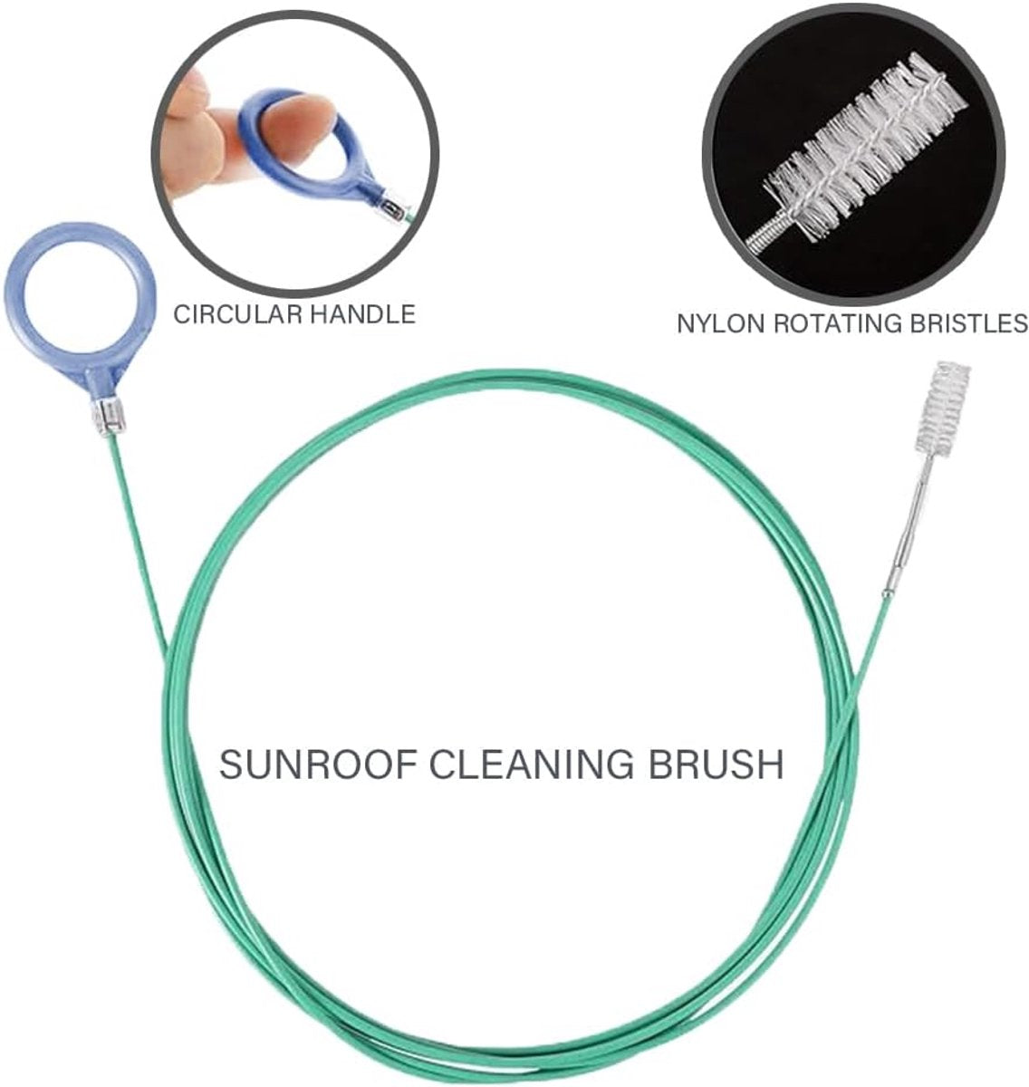 Drain Unblocking Spring - 5M Drain Unblocker - Cleaning Spring - Sink Unblocker - Extra Long Flexible Wire - For Narrow Drain Holes - Pipe Cleaner and Excavator