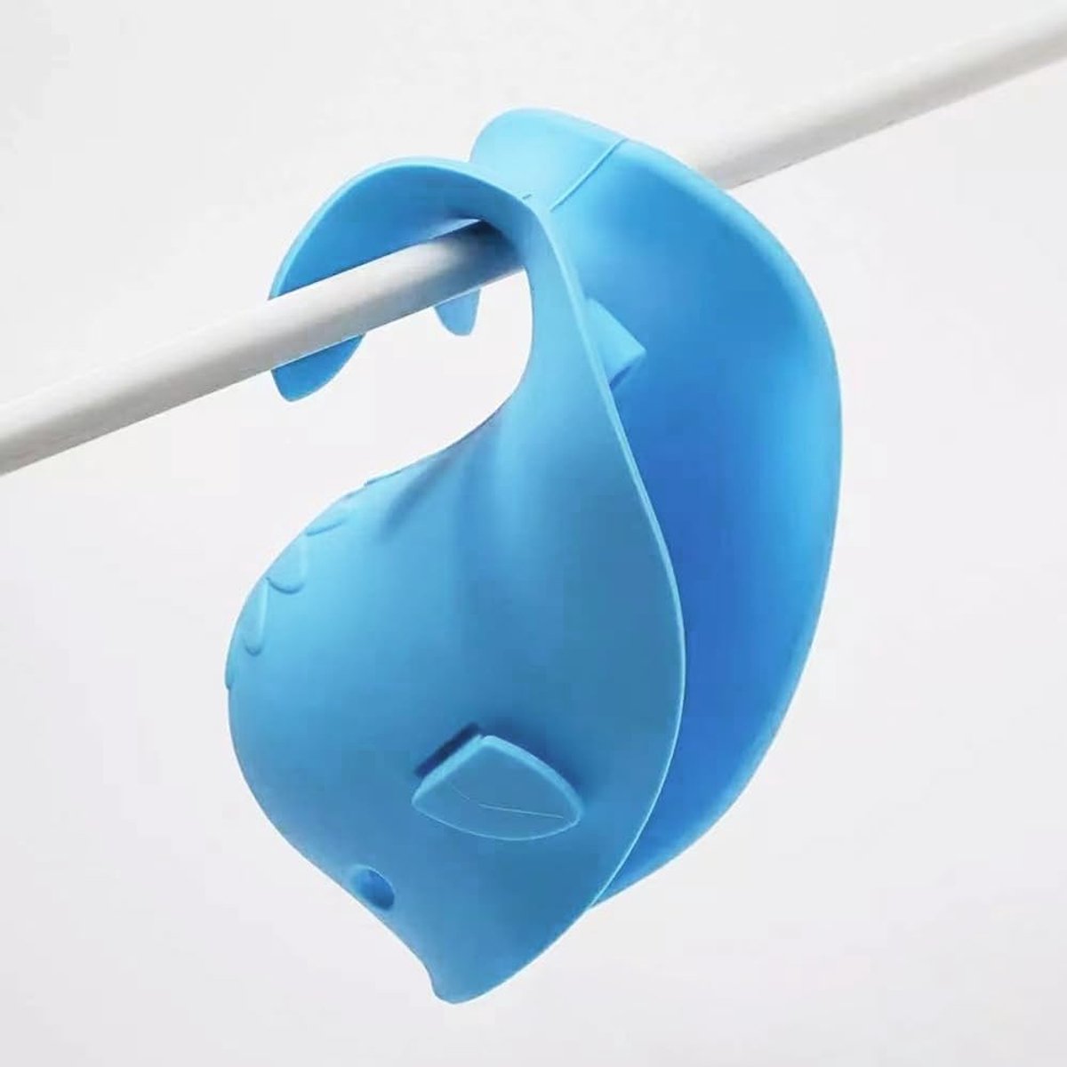 Bath Faucet Cover - Soft silicone safety protector for children, toddlers, and babies - Cute whale design, nice bath gift for children - blue