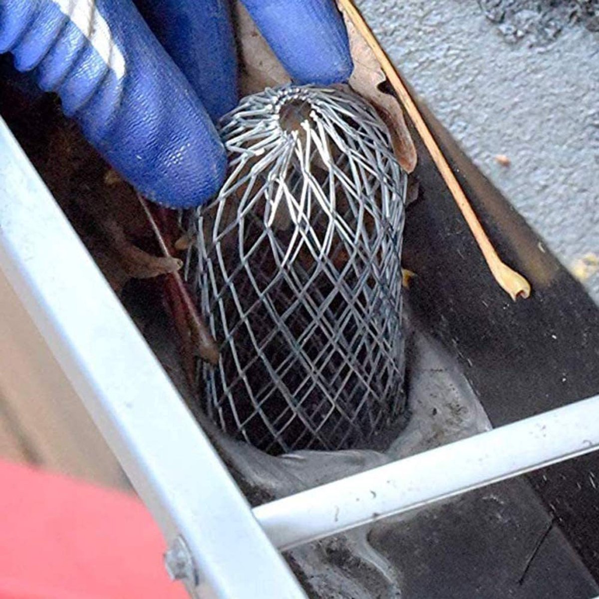 Gutter Leaf Filter 4-piece – Wire Mesh Guard, 10x17cm, gutter protector