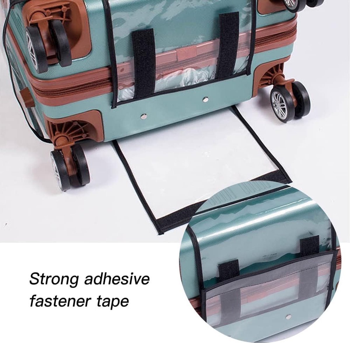 Transparent PVC Suitcase Protective Cover - 18 Inch - Anti-Dirt & Anti-Abrasion Dust Cover