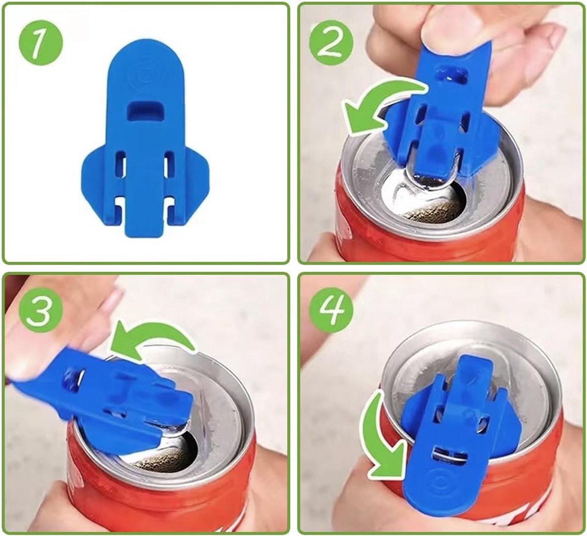 12-piece Getränkedosenöffner-Set – from Plastic – supplied for Cola, Beer, Fresh Drinks, Lemonade usw., single Dosenöffner