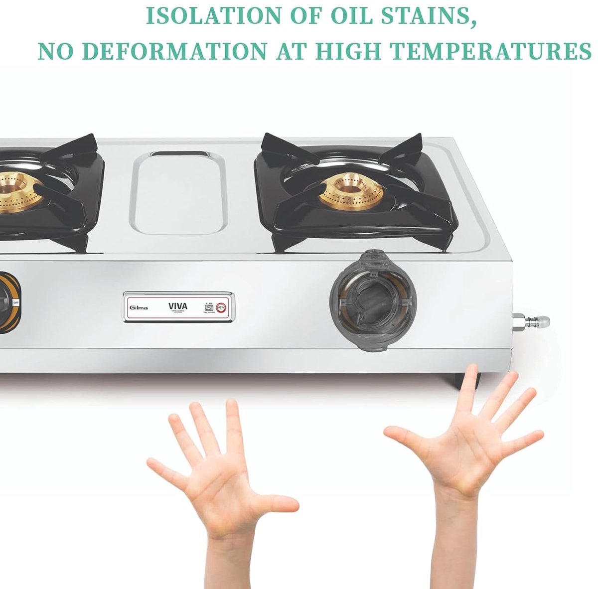 Child-safe Stove Knob 5-pack – With lock, universal, black