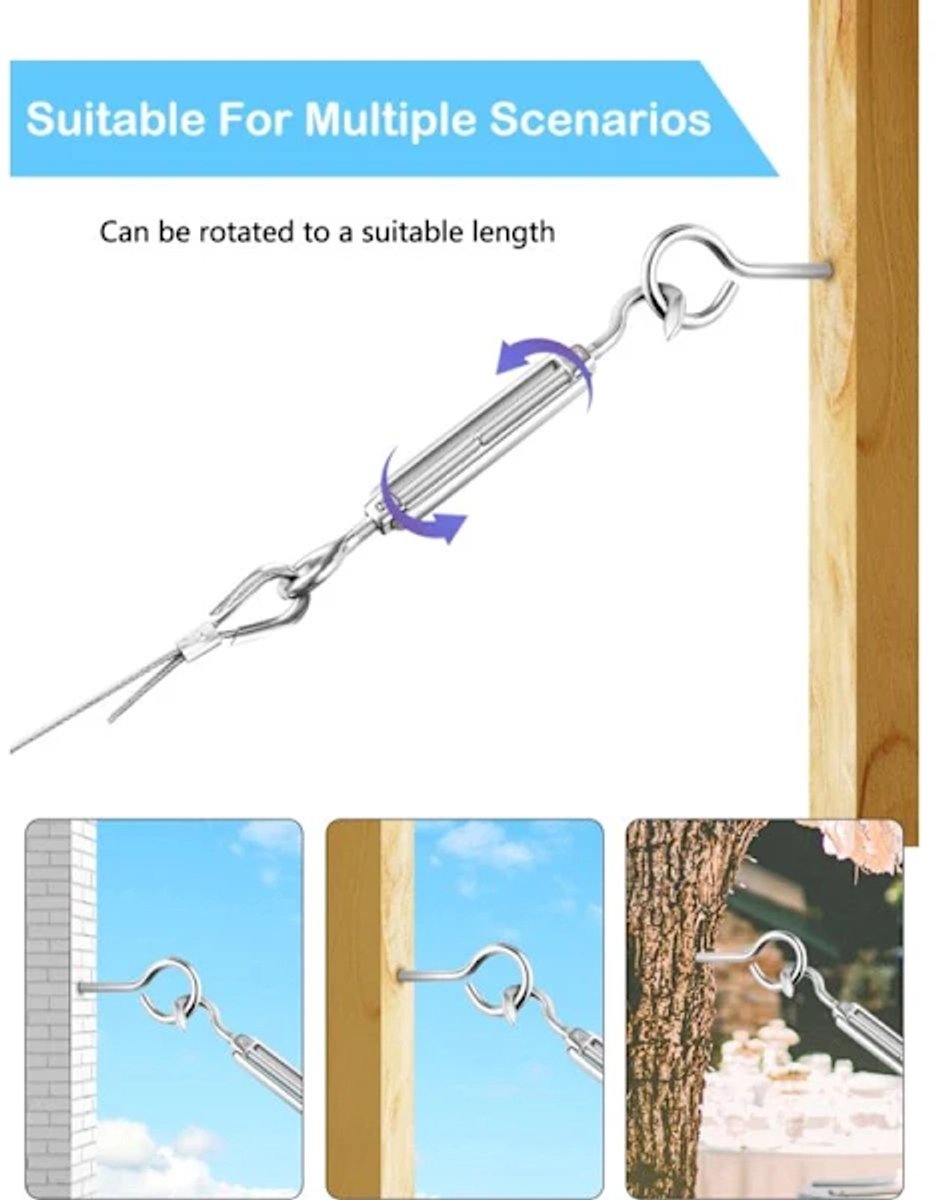 Stainless Steel Thread Set – 30M×2mm, with M5 Spanner, for plants