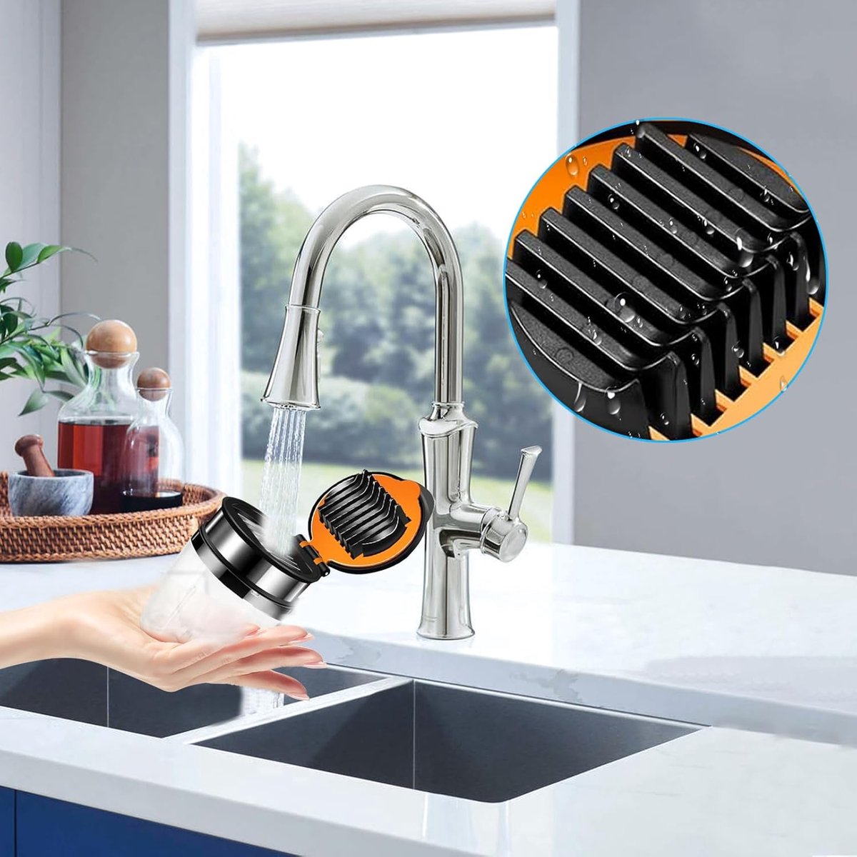 Fruit Slicer - Egg Slicer - Stainless Steel - Suitable for soft fruit - With non-slip base - Quickly make fruit and vegetable salads.