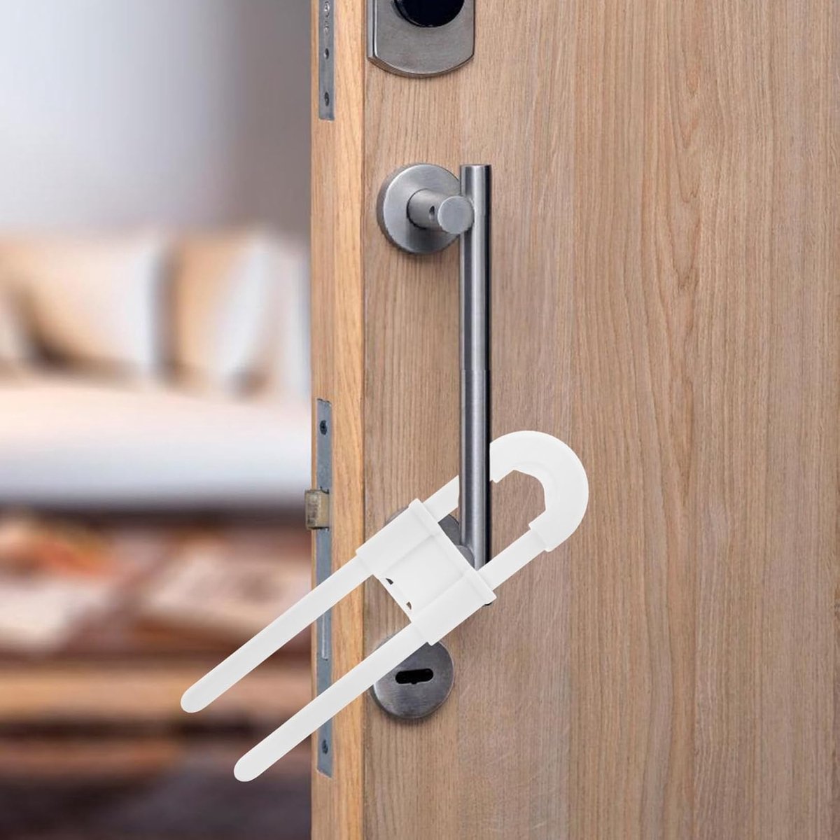 Child lock cabinets - Cabinet security for children - for cabinets and refrigerators - 5 pieces - White