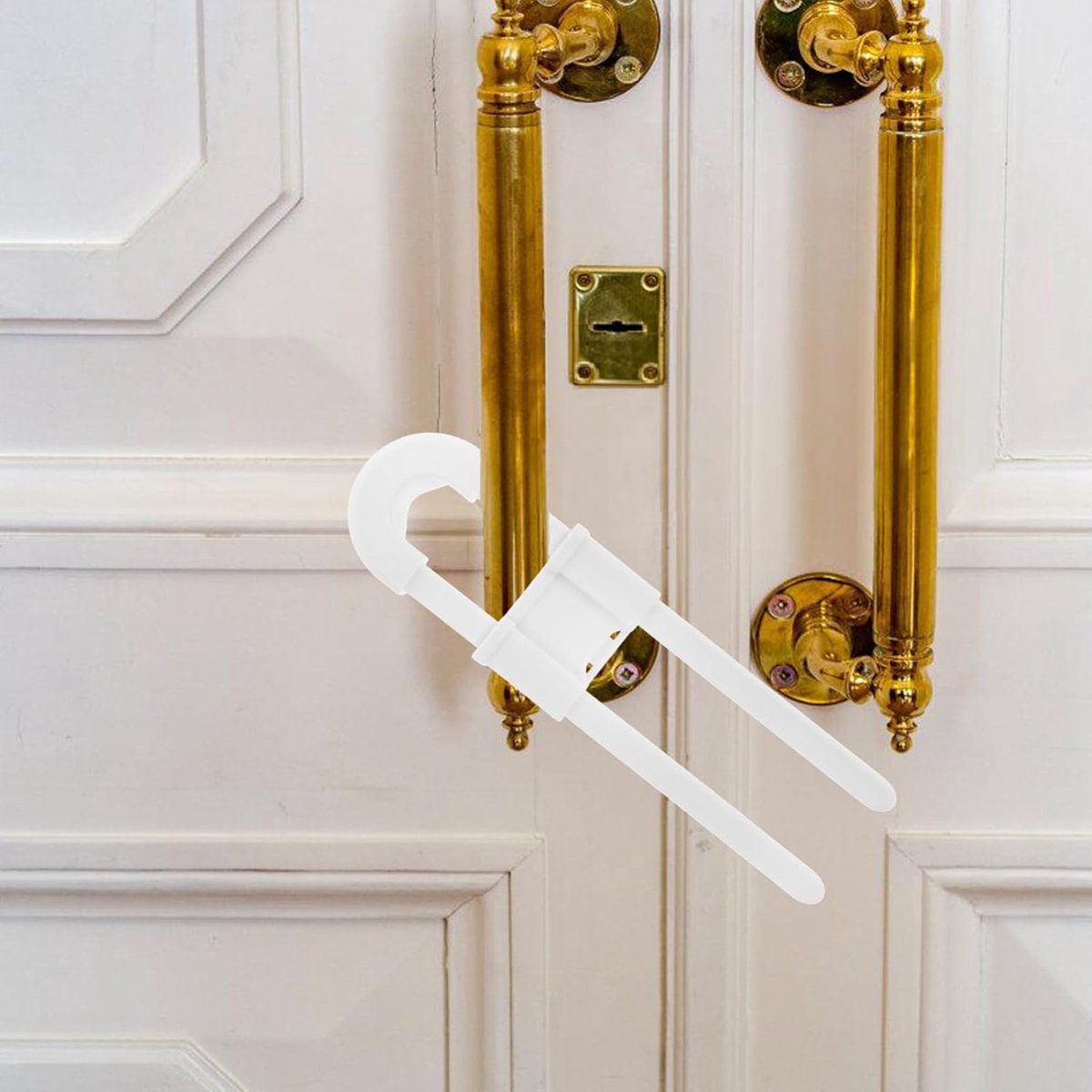 Child lock cabinets - Cabinet security for children - for cabinets and refrigerators - 5 pieces - White