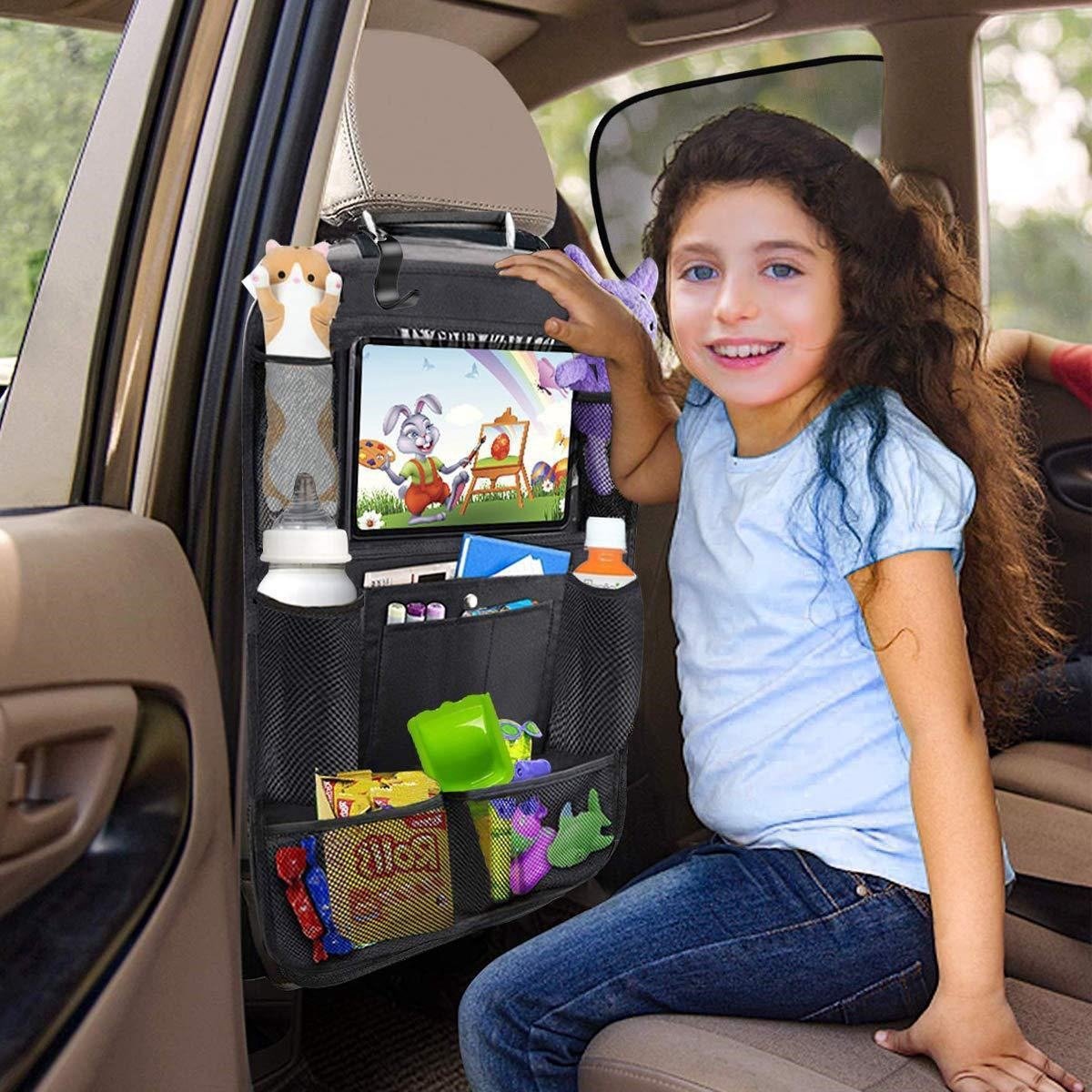 Back Seat Organizer 2-piece – 40×60cm, for children/iPad
