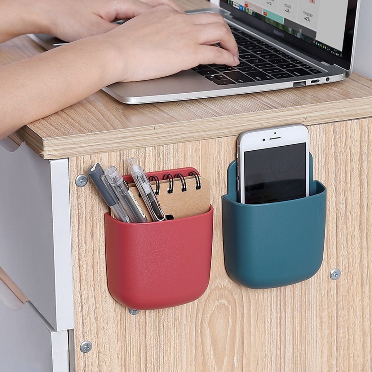 6-Piece Phone Wall Mount – Punch-Free, Storage Function