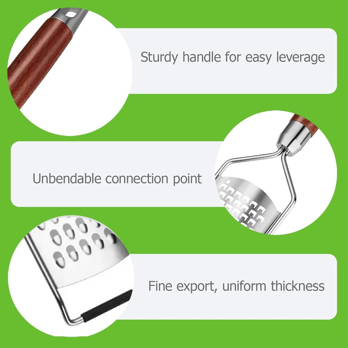 Cheese grater - Grater with handle - Easily grates lemons, vegetables, and cheese - Convenient to use