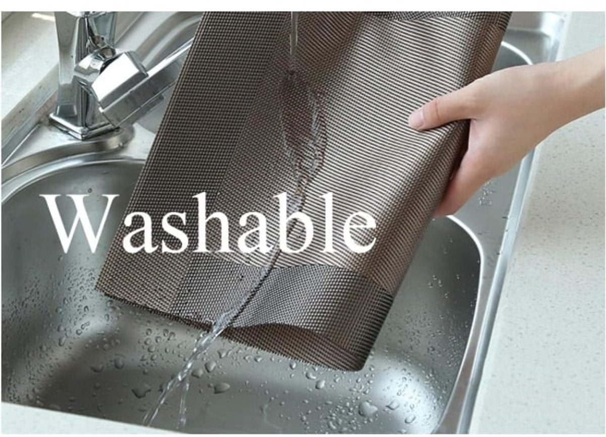 Placemats - Heat-resistant, non-slip placemats - Easy-to-wipe and clean woven placemats - Suitable for dining tables - Set of 6 pieces - Chocolate brown
