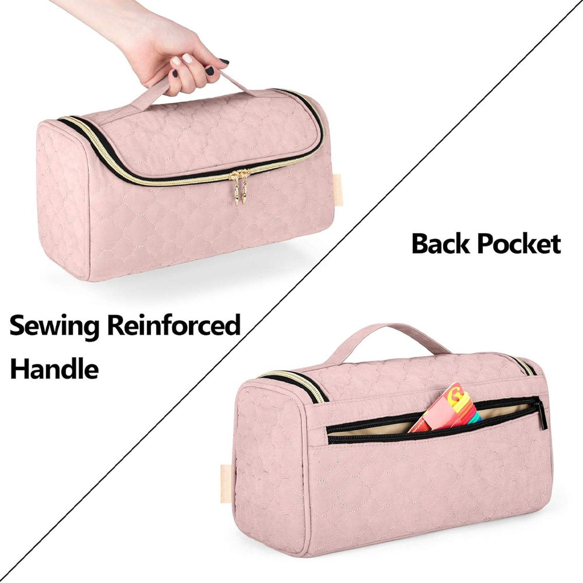 Travel Case Suitable for Dyson Hair Dryer - Hair Styler Storage Bag - Straightener Attachment Travel Bag - With Compartments for Dyson Accessories - Hair Curler Accessories - Women's Toiletry Bag - Storage Bag - Travel Bag - Travel Pouch - Organizer - Pin