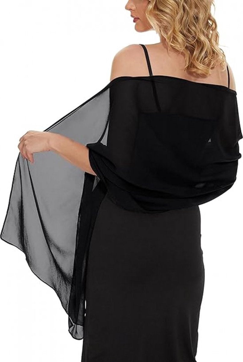 Women's Scarf - Wrap - 200*70 Cm - Soft & Skin-Friendly - Silk Sheen - Thin Wrap Scarf - Fashion Scarf - Scarf for Women - Ladies' Scarf - Stole - Neck Scarf - Women's Scarf - Long Satin Wrap Scarf - Black - Gift - Elegant