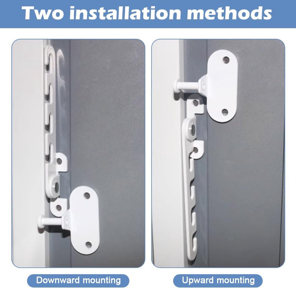 Pieces Window Stopper - Window Limiter - Window Security - Child Lock for Window - Window Tilt Regulator for Adjusting the Window Opening - Suitable for Any Window - Window Lock - Locks for Windows - Child Lock - Safety - Frame Lock - Small Lock - White