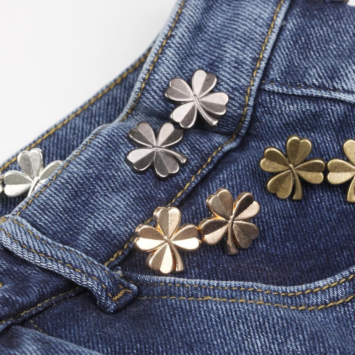 Trouser Waist Stretcher - Jeans buttons to tighten trousers - 8 pieces