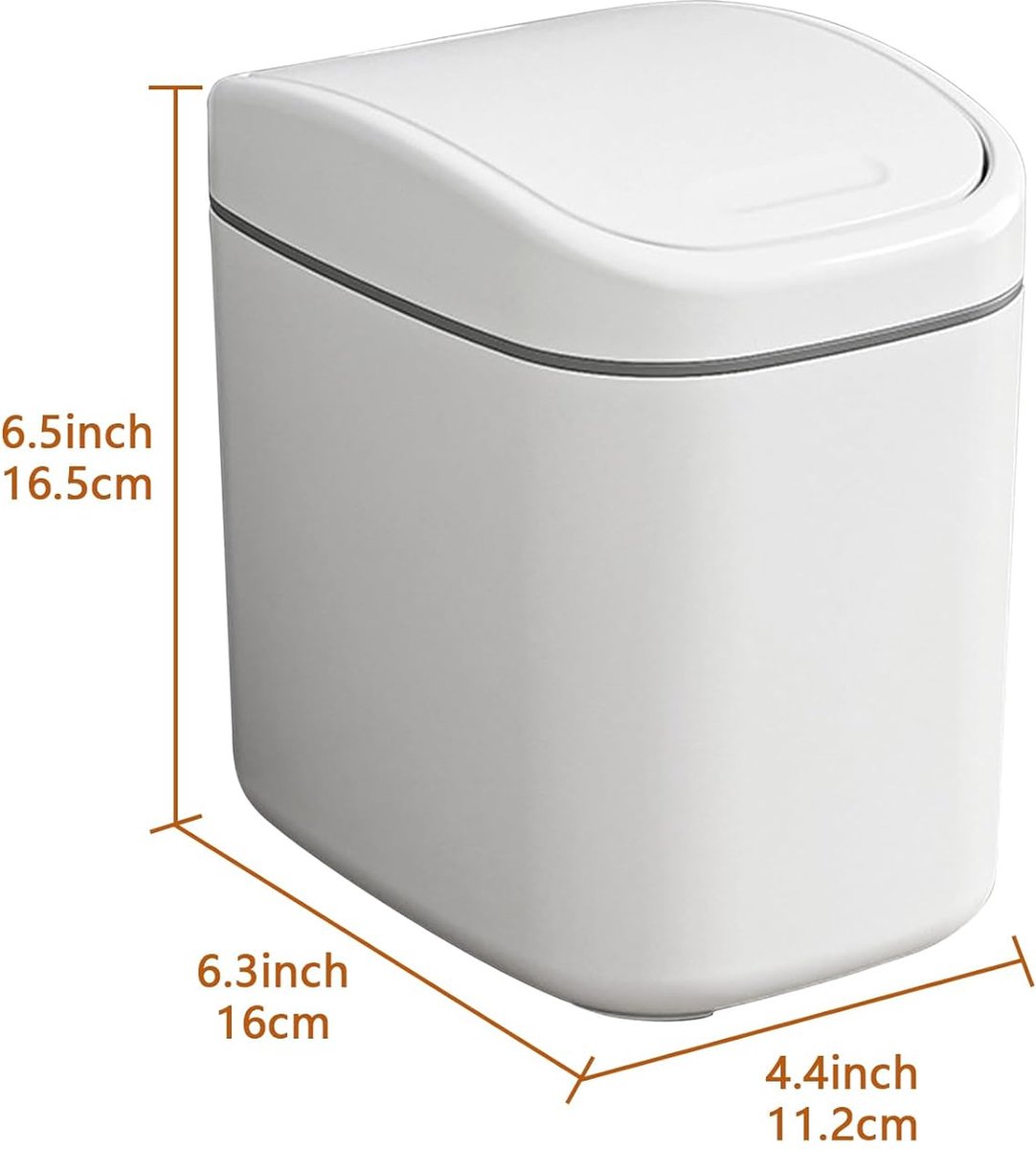 Countertop Waste Bins - Car Trash Can - With Flip-Up Lid - Small Countertop Waste Bin - Mini Trash Can - Tabletop Waste Bin - Plastic Trash Can - Bathroom Waste Bin - Recycling Waste Bin - Handy Trash Can - Office Waste Bins - Home / Office