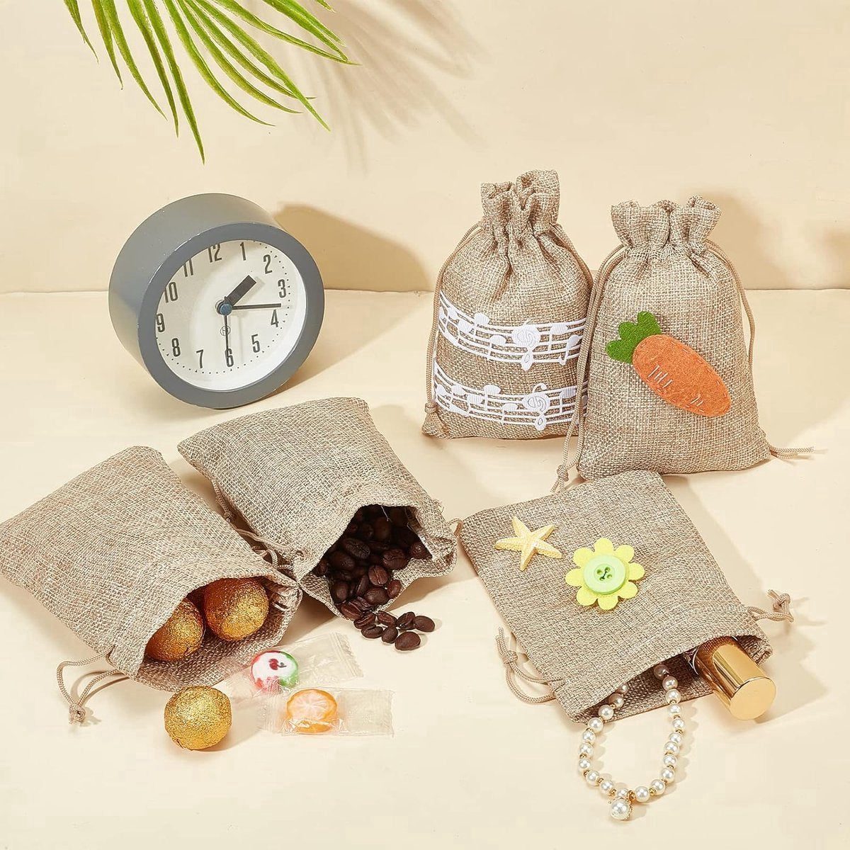 Jute Bags - 7 x 9 cm - 50 Pieces