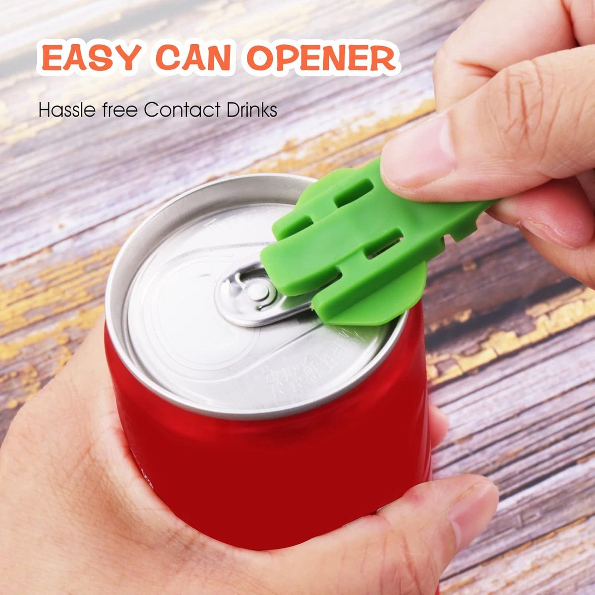 Can Opener - 12 Pieces - Can Opener - Can Opener - Can Opener For Cans - Can Sealer - Drink Can Opener - Can Lock - Aid For Rheumatism - Soft Drink Can Opener - Small Can Sealer - Against Insects And Leaks - 6 Colors