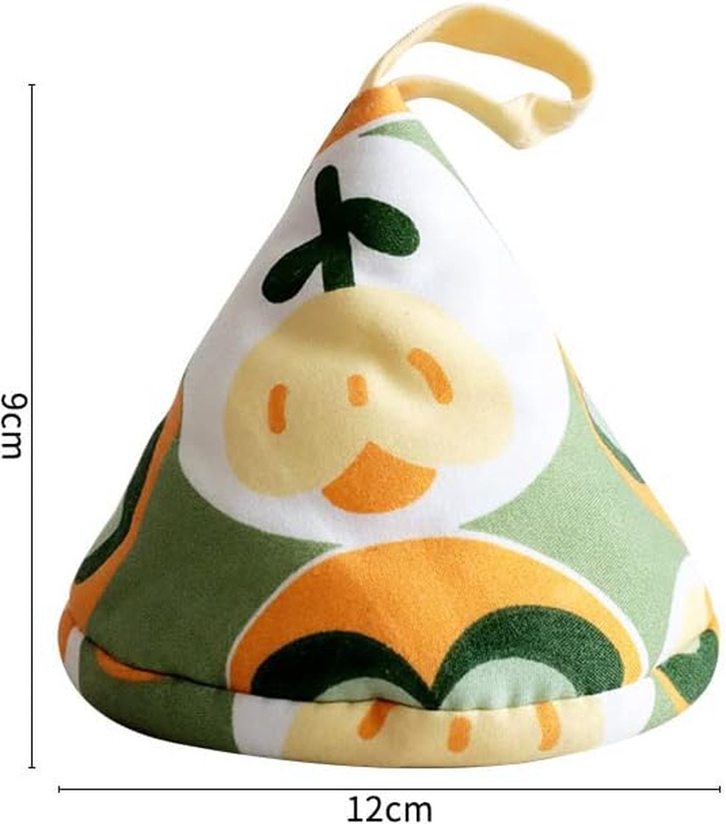 Heat-Resistant Pot Holder - 3 Pieces - Oven Mitt Glove - Anti-Hot Gloves - Microwave Glove - Pot Clips - Kitchen Cooking Gadget - Thicker - Triangle - Kitchen - Kitchen Stuff - For BBQ / Cooking / Baking / Microwave / Grilling