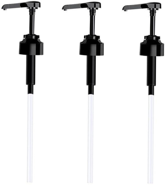 3-piece soap dispenser head - Easy-press bottle soap dispenser - Multifunctional Coffee Syrup Pump - Practical Spray Nozzle Pressure Oil Sprayer - Dispensing Pump - Pump Dispenser Syrup Bottle - Bottle Nozzle - for liquid / lotion - Black