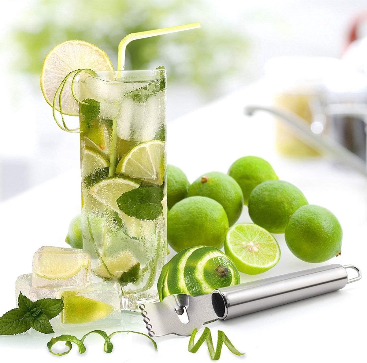 Citrus Grater - Multifunctional Lemon Peeler - Portable Grater - Lemon Zester - Citrus Fruit Grater - Orange Grater - Fruit Grater - Peeler - Lemon Zester - For /Apple Orange Citrus Lemon Potato Peeler - Stainless Steel