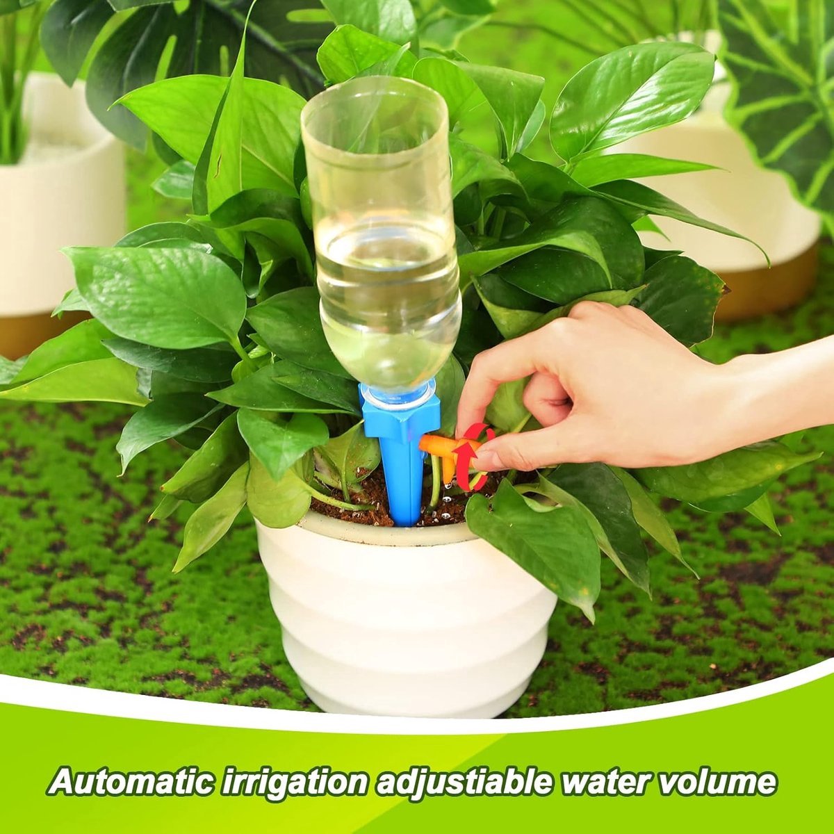 40x Water Dripper - Plant Watering System - Drip System - Watering System - Watering System - Water Ball - Watering System - Plant Ball - Automatic Watering Can - Drip System - Watering System - Blue / Green
