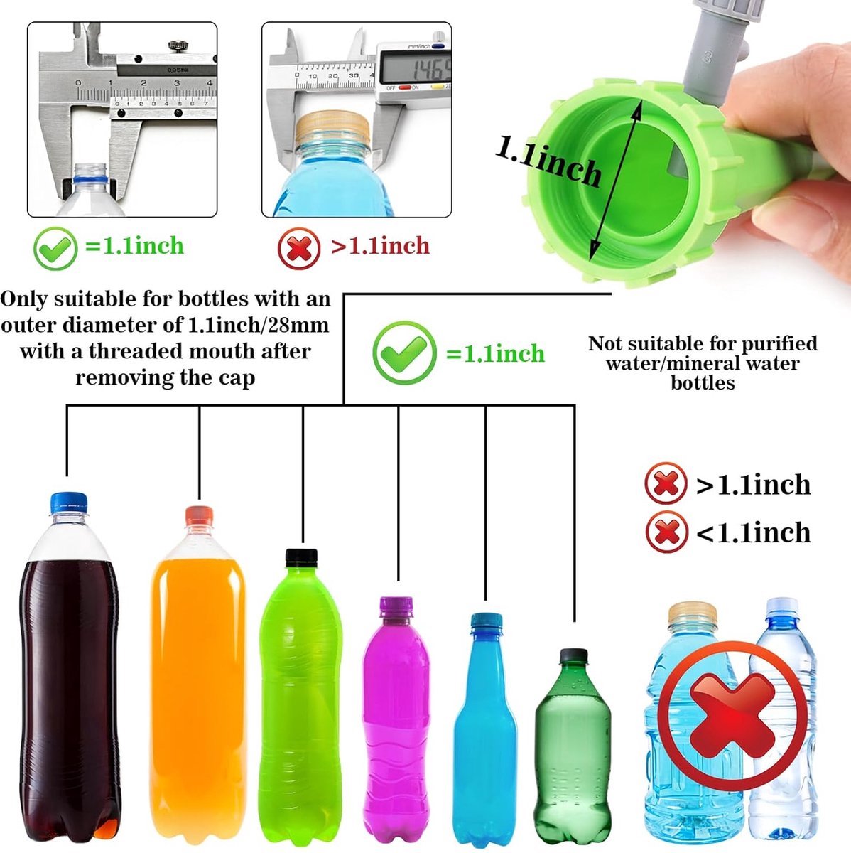 40x Water Dripper - Plant Watering System - Drip System - Watering System - Watering System - Water Ball - Watering System - Plant Ball - Automatic Watering Can - Drip System - Watering System - Blue / Green